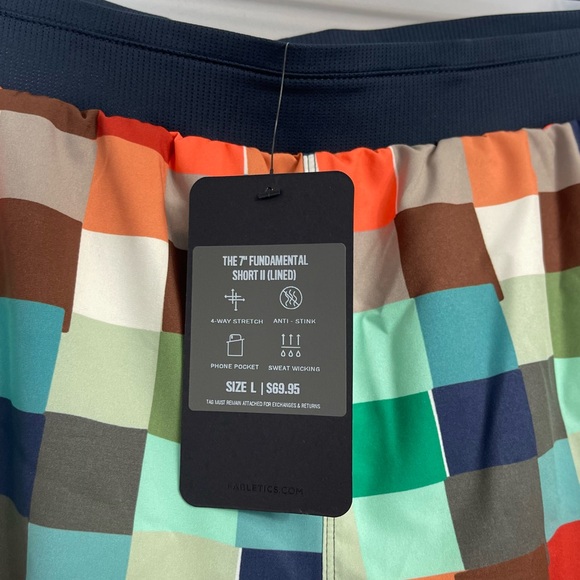 NWT Fabletics The 7” Fundamental Short ( Lined ) CUBEOLOGY Men’s L Gym Athletic - Picture 9 of 16